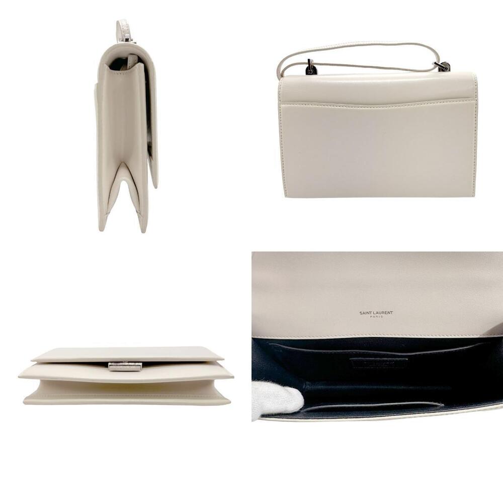 Saint Laurent Shoulder Ivory White leather Bag - Picture 1 of 5